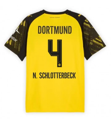 Lacne Muži Futbalové dres Borussia Dortmund Nico Schlotterbeck #4 2025-26 Krátky Rukáv - Domáci